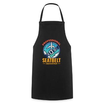Hôtesse de l’air Hôtesse de l’air - Tablier de cuisine - noir - Devant - AI Model Male 185 dark (185cm)