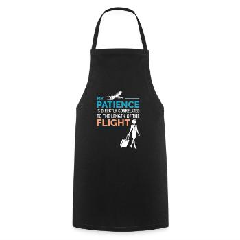 Hôtesse de l’air Hôtesse de l’air - Tablier de cuisine - noir - Devant - AI Model Male 185 dark (185cm)