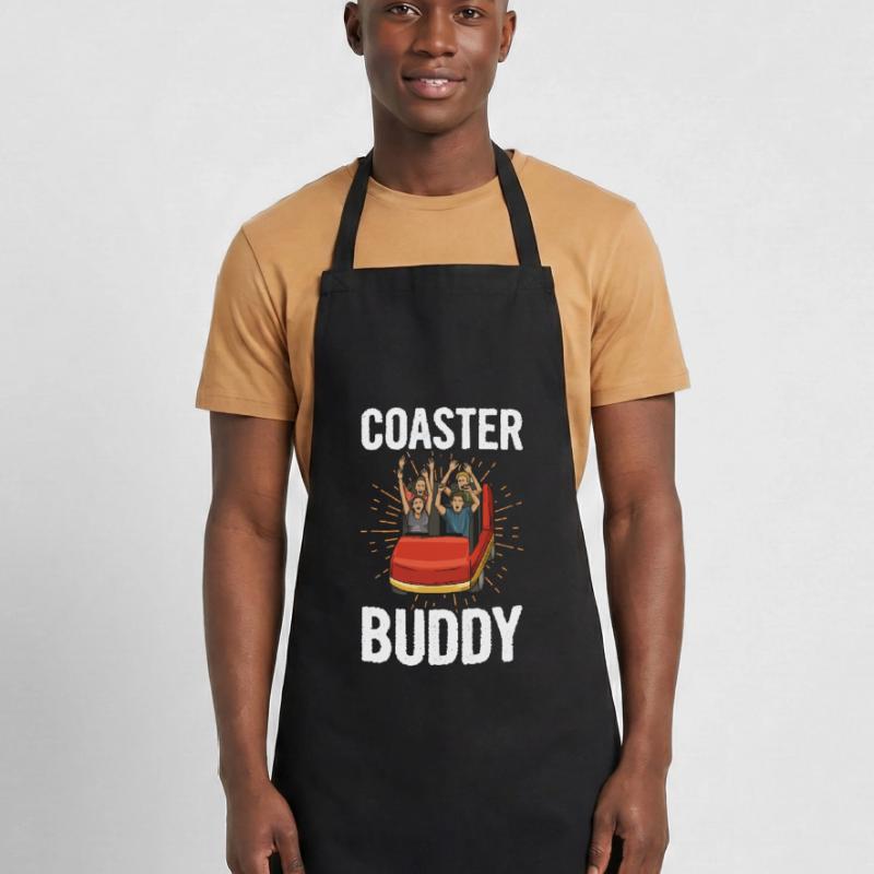 Achterbahn Spruch für einen Freizeitpark Experte Kochschürze