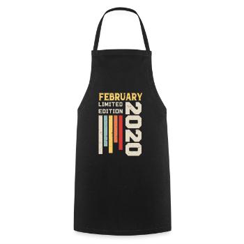 Février 2020 - Cadeau anniversaire Février 2020 - Tablier de cuisine - noir - Devant - AI Model Male 185 dark (185cm)