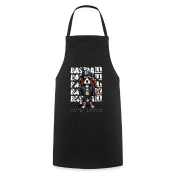 Fan of baseball, beagles and America - Cooking Apron - black - Front - AI Model Male 185 dark (185cm)