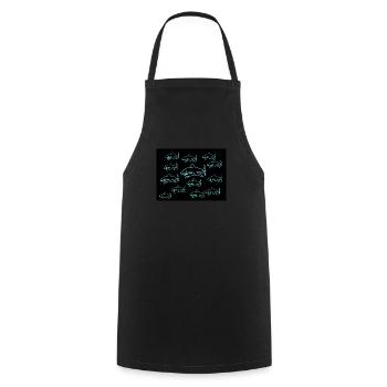 Cooles Haifisch Design für Sommer - Kochschürze - Schwarz - Vorne - AI Model Male 185 dark (185cm)