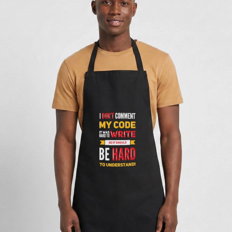 I Don't Comment My Code Cooking Apron