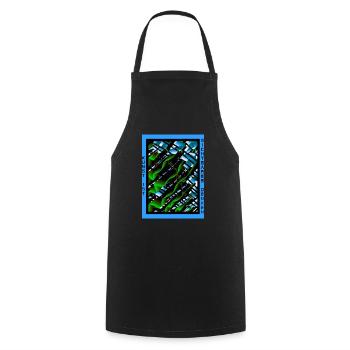 Design Art Bibi 6 - LIMITED - Tablier de cuisine - noir - Devant - AI Model Male 185 dark (185cm)