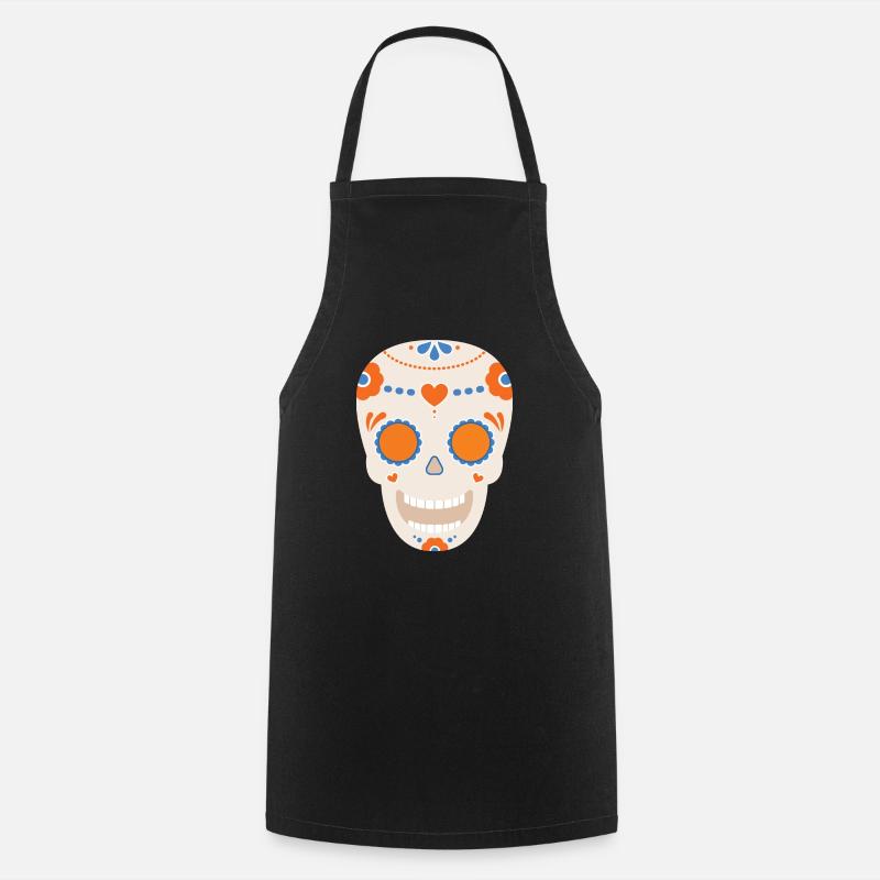 Scull - Cooking Apron - black