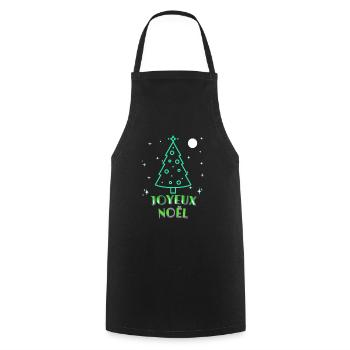 FROHE WEIHNACHTEN - Kochschürze - Schwarz - Vorne - AI Model Male 185 dark (185cm)