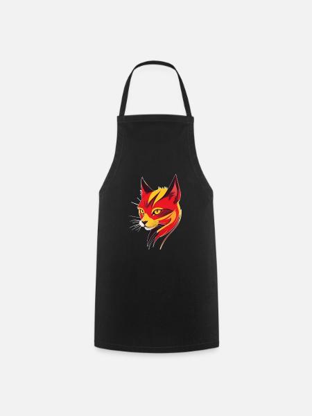 Katze - Kochschürze - Schwarz