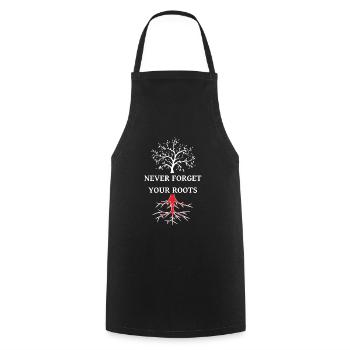 Turkish Roots türkische Wurzeln - Cooking Apron - black - Front - AI Model Male 185 dark (185cm)
