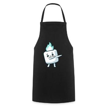 Süßer Marshmallow Dabbing Zucker Comic - Kochschürze - Schwarz - Vorne - AI Model Male 185 dark (185cm)