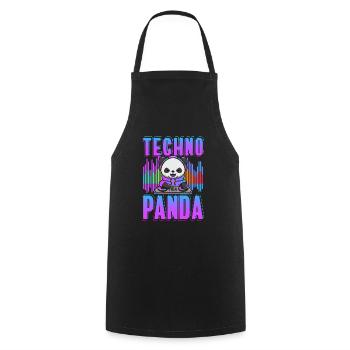 Rave Rave Music Electro Party - Tablier de cuisine - noir - Devant - AI Model Male 185 dark (185cm)