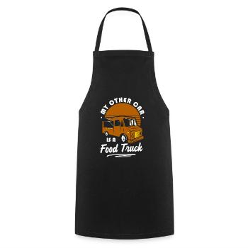 Food Truck Festival Food - Tablier de cuisine - noir - Devant - AI Model Male 185 dark (185cm)