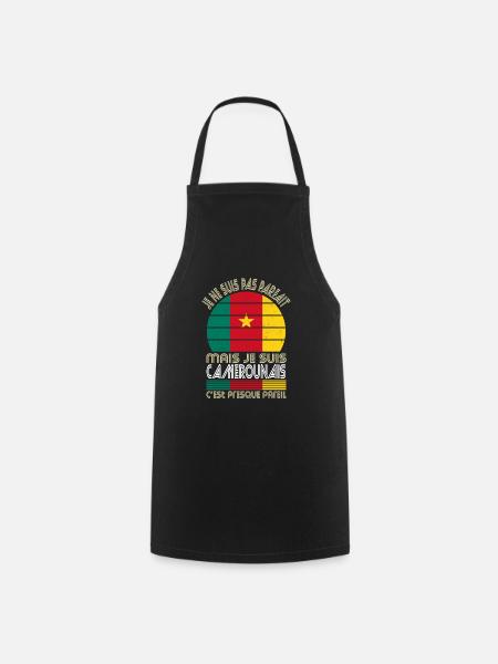 Je ne suis pas parfait mais je suis Camerounais - Tablier de cuisine - noir