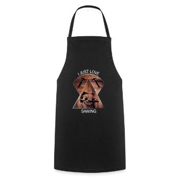 Carpenter Carpenter Rooms Craftsman Wood - Cooking Apron - black - Front - AI Model Male 185 dark (185cm)
