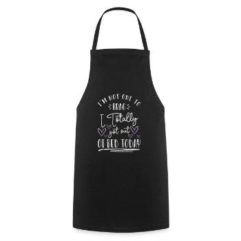 Sleep Late Riser Pajamas - Cooking Apron - black - Front - AI Model Male 185 dark (185cm)
