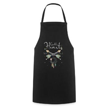 Dreamcatchers believe happiness - Cooking Apron - black - Front - AI Model Male 185 dark (185cm)