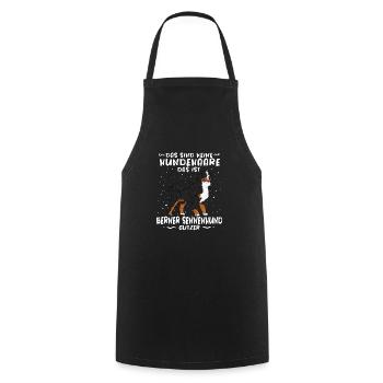 keine Hundehaare Berner Sennenhund Glitzer Spruch - Kochschürze - Schwarz - Vorne - AI Model Male 185 dark (185cm)