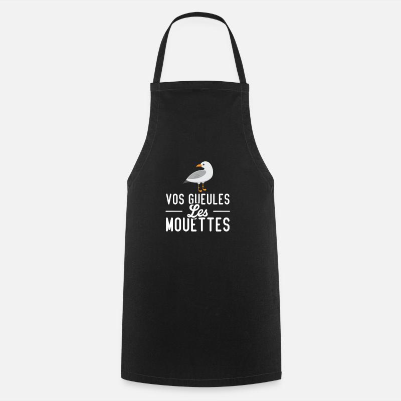 Vos gueules les mouettes - Tablier de cuisine - noir