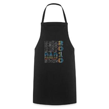 Best dad in the world since 2010 Father's Day Birthday - Cooking Apron - black - Front - AI Model Male 185 dark (185cm)