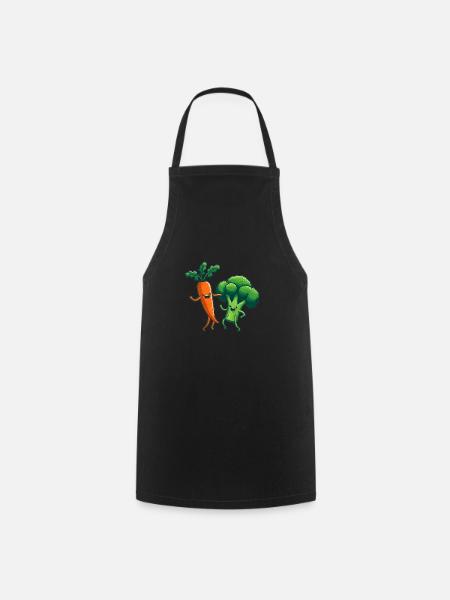 Danse des carottes et des brocolis - Tablier de cuisine - noir