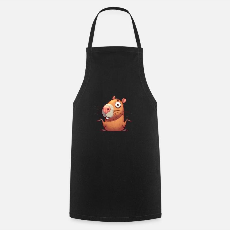 Verwirrte Capybara - Kochschürze - Schwarz