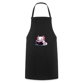 Reading Axolotl - Cooking Apron - black - Front - AI Model Male 185 dark (185cm)