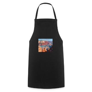 Grand Canyon SkyWalk - Cooking Apron - black - Front - AI Model Male 185 dark (185cm)
