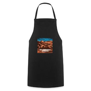 Aït-Ben-Haddou - Tablier de cuisine - noir - Devant - AI Model Male 185 dark (185cm)