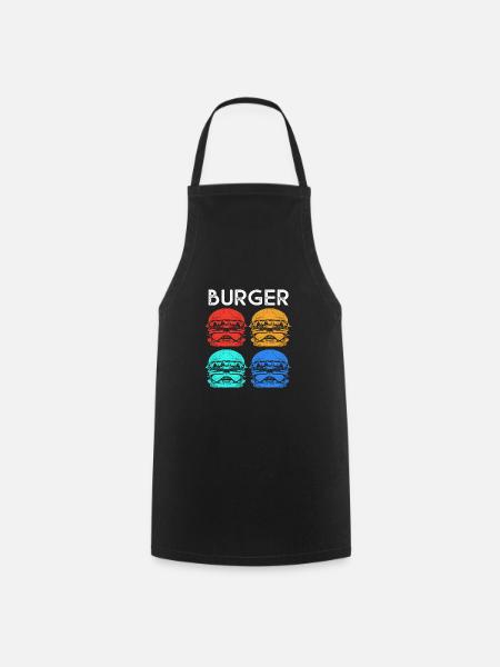 Cheeseburger - Kochschürze - Schwarz