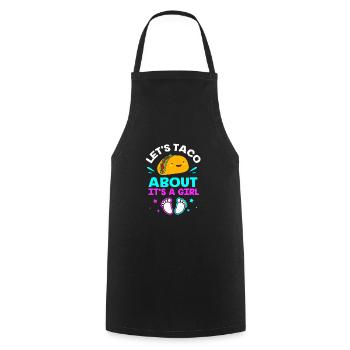 Gender Reveal Babyshower Taco - Kochschürze - Schwarz - Vorne - AI Model Male 185 dark (185cm)