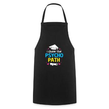 School psychologist - Cooking Apron - black - Front - AI Model Male 185 dark (185cm)