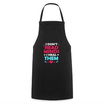 School psychologist - Cooking Apron - black - Front - AI Model Male 185 dark (185cm)