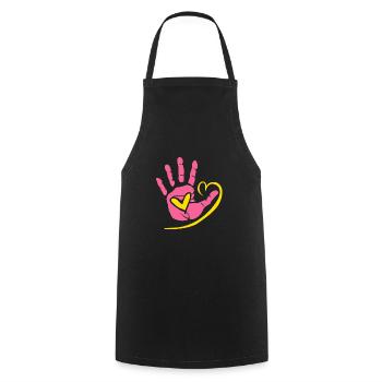 Psychologue scolaire - Tablier de cuisine - noir - Devant - AI Model Male 185 dark (185cm)