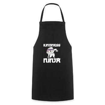 Bullying Ninja - Cooking Apron - black - Front - AI Model Male 185 dark (185cm)