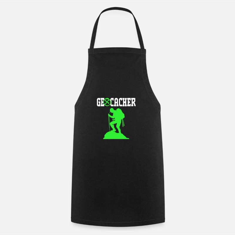 Geocaching Geocache Geocacher - Cooking Apron - black
