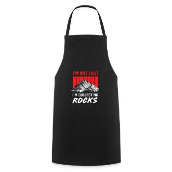 Geologist - Cooking Apron - black - Front - AI Model Male 185 dark (185cm)