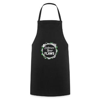 Body Positivity Féministe Féminisme Féministe - Tablier de cuisine - noir - Devant - AI Model Male 185 dark (185cm)
