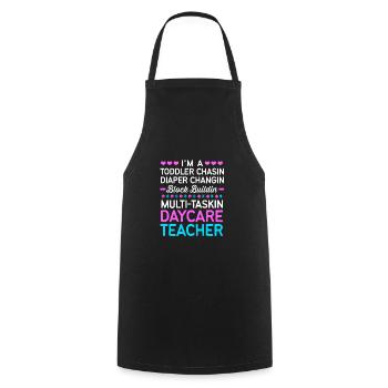 Garderie Éducateur Éducateur - Tablier de cuisine - noir - Devant - AI Model Male 185 dark (185cm)