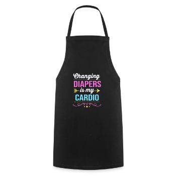 Garderie Éducateur Éducateur - Tablier de cuisine - noir - Devant - AI Model Male 185 dark (185cm)