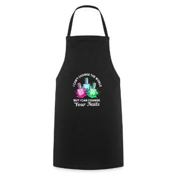 Beautician - Cooking Apron - black - Front - AI Model Male 185 dark (185cm)