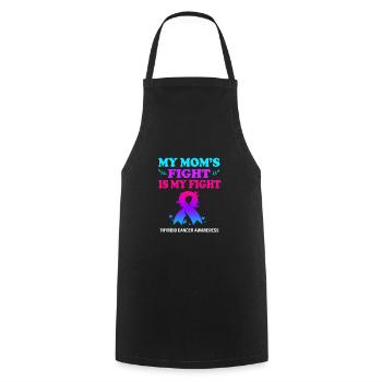 thyroid cancer - Cooking Apron - black - Front - AI Model Male 185 dark (185cm)