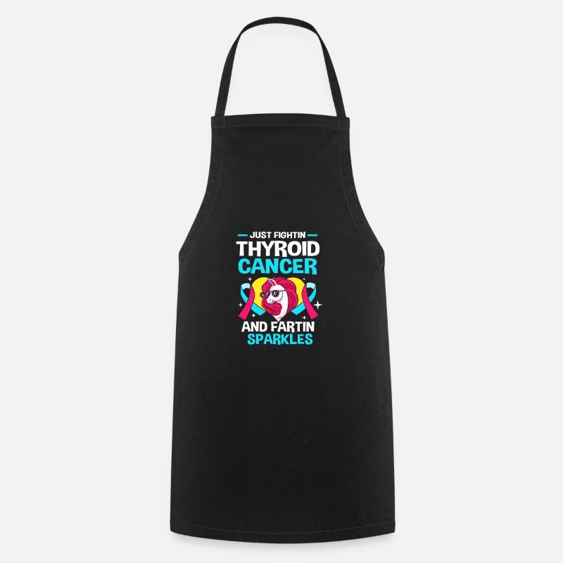 Thyroid cancer - Cooking Apron - black