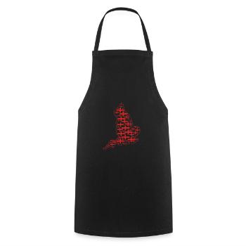 Angleterre - Tablier de cuisine - noir - Devant - AI Model Male 185 dark (185cm)