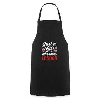 Angleterre - Tablier de cuisine - noir - Devant - AI Model Male 185 dark (185cm)