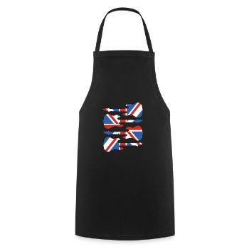 Angleterre - Tablier de cuisine - noir - Devant - AI Model Male 185 dark (185cm)