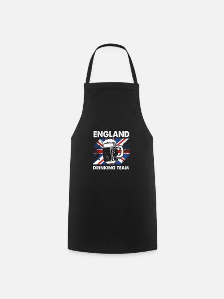 England Englisch - Kochschürze - Schwarz