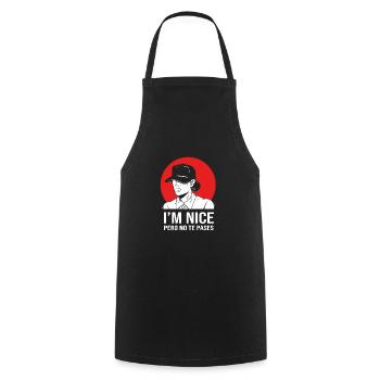Latina Mom Latino - Cooking Apron - black - Front - AI Model Male 185 dark (185cm)