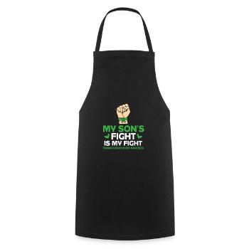 Traumatic brain injury - Cooking Apron - black - Front - AI Model Male 185 dark (185cm)