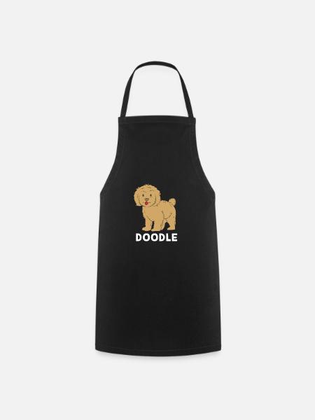 Goldendoodle - Kochschürze - Schwarz