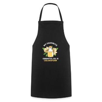 Essential oil - Cooking Apron - black - Front - AI Model Male 185 dark (185cm)