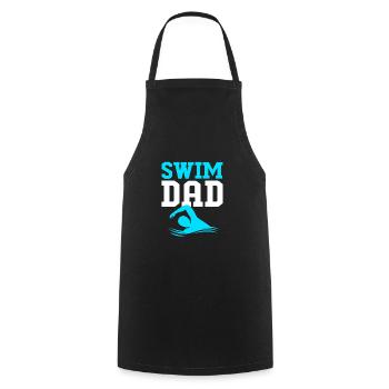 Swimming Swimmers Swimming Pool Swimming Instructors - Cooking Apron - black - Front - AI Model Male 185 dark (185cm)